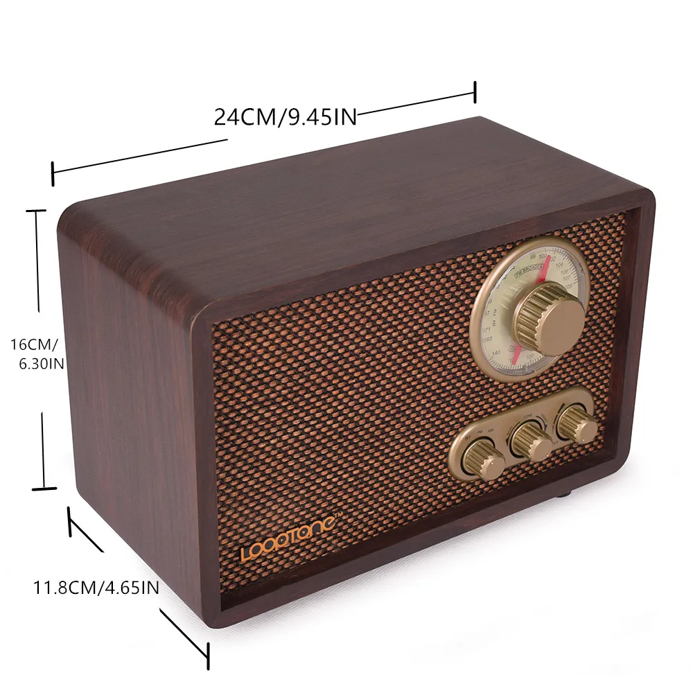 Wooden Radio Vintage Home Radio Retro Classic Desktop Am/fm Tabletop Radios  Bt Player Hifi Stereo Built-in Speaker Treble Bass - Buy Wooden Stereo  Speakers,Vintage Radio,Retro Radio Product on 