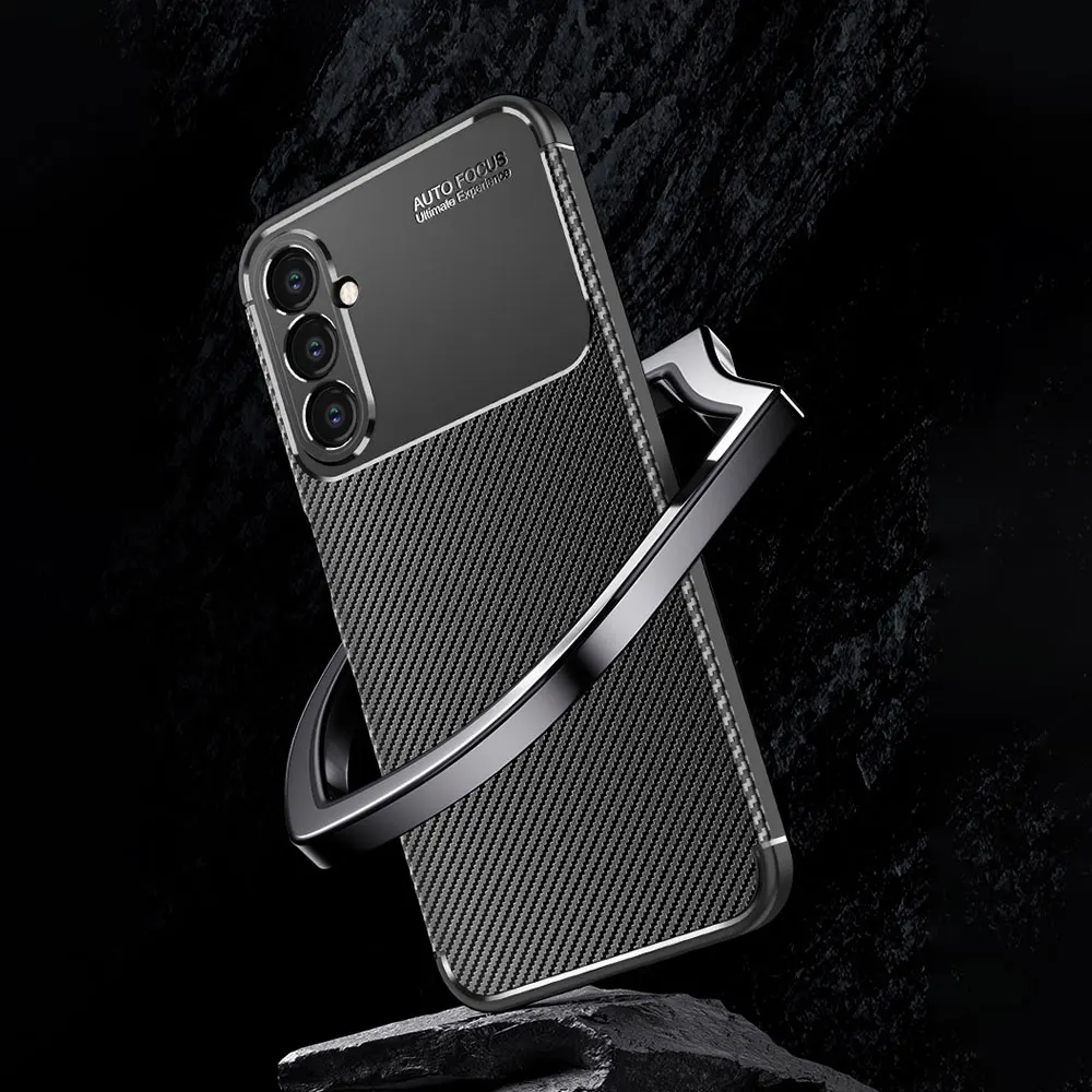 Laudtec SJK263 Frosted Suction Mobile Drop Proof Carbon Fiber Tpu Phone Case For Samsung Galaxy S24 S24+ S23+ S23 Fe manufacture