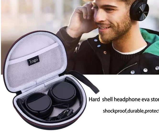 Portable Custom High Quality Hard Shell EVA Earphone Case Bag for JBL Headphone