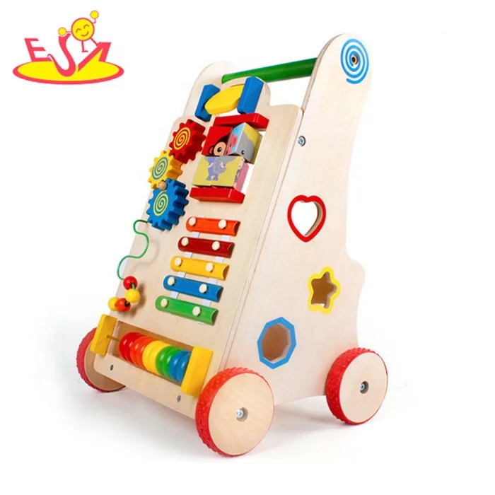 New Design Wooden Baby Standing Walker Toy with Hihg Quality W16E109