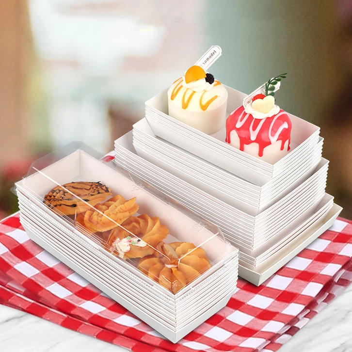 Disposable Box Square Rectangle Square Disposable Kraft Plastic Packaging Box