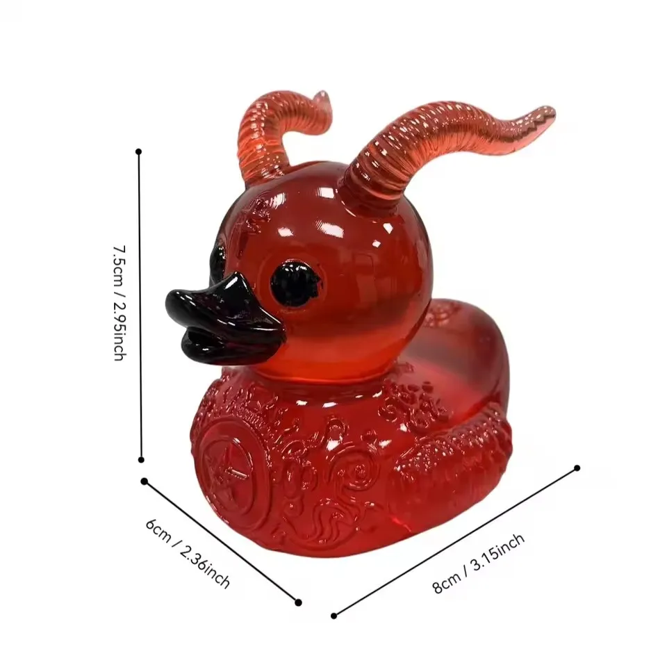 Dunkle Gummiente – Gothic Punk-Ente Mit Feder, 5,7 Cm, Schwarz/silber – Als Bade-, Tisch- Oder Autodeko – Geschenk