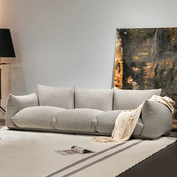 Modern Design Fabric Sofa Set Mini Velvet Foldable and  living room sofa  set  Creative Bread furniture sofa