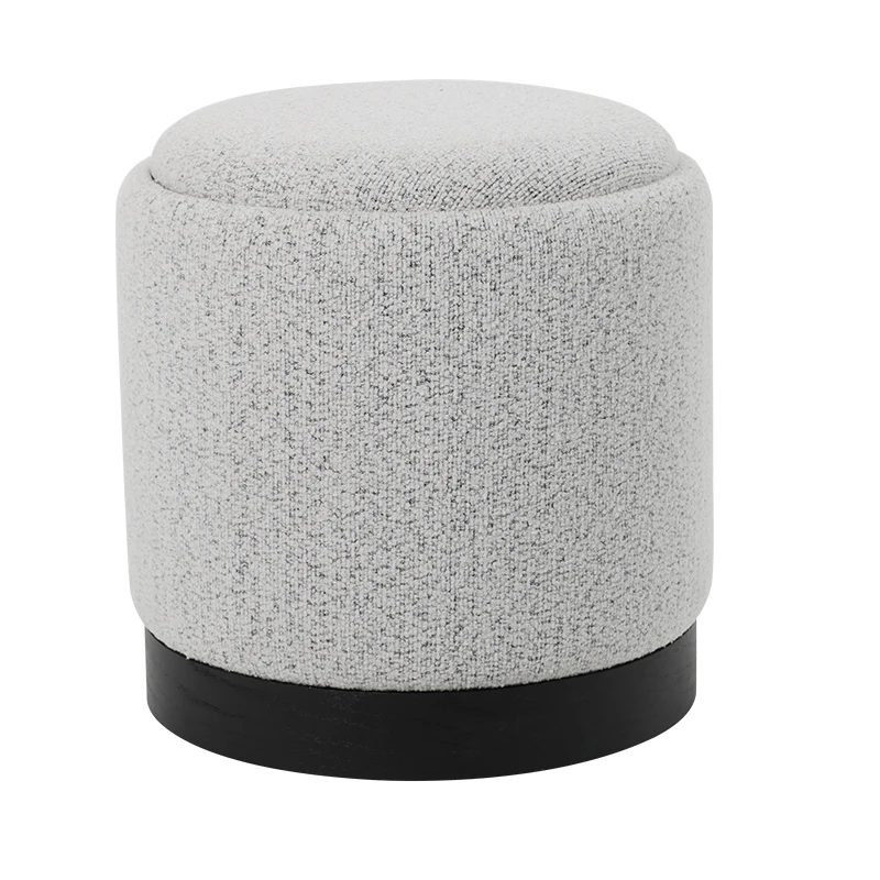 Customized Storage Ottoman Stool for Living Room Modern Inside Furniture New Design Velvet Fabric Ottoman
