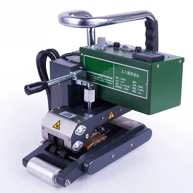 HDPE Geomembrane Hot Wedge Welder Welding Machine Liner Geomembrane 1800W