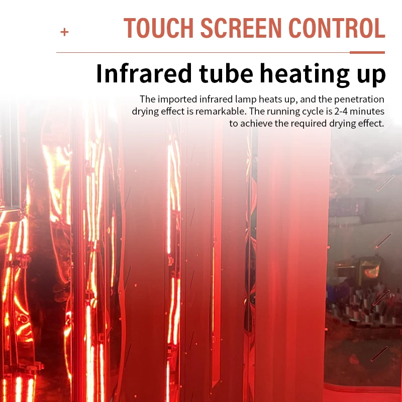 Automatic Rotating Infrared Oven Leather Belt Strip Hanging Dryer Drying Machine Vertical Drying Oven for Belts