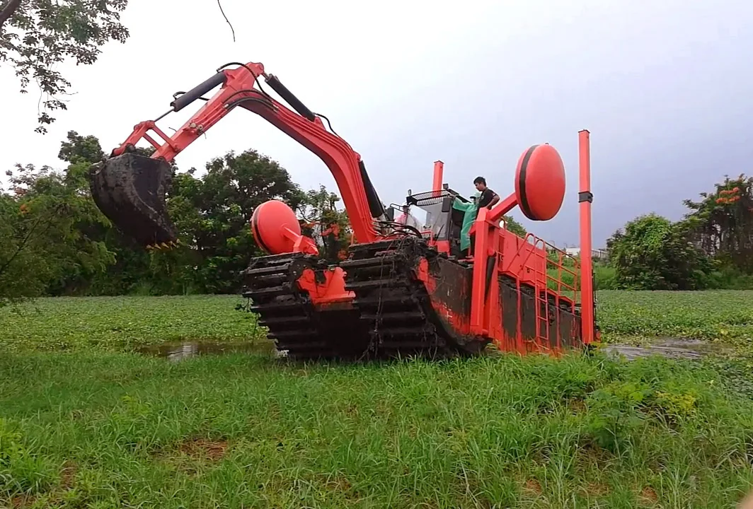 Customized Size Modular Container Pontoons excavator Platforms Barges From China