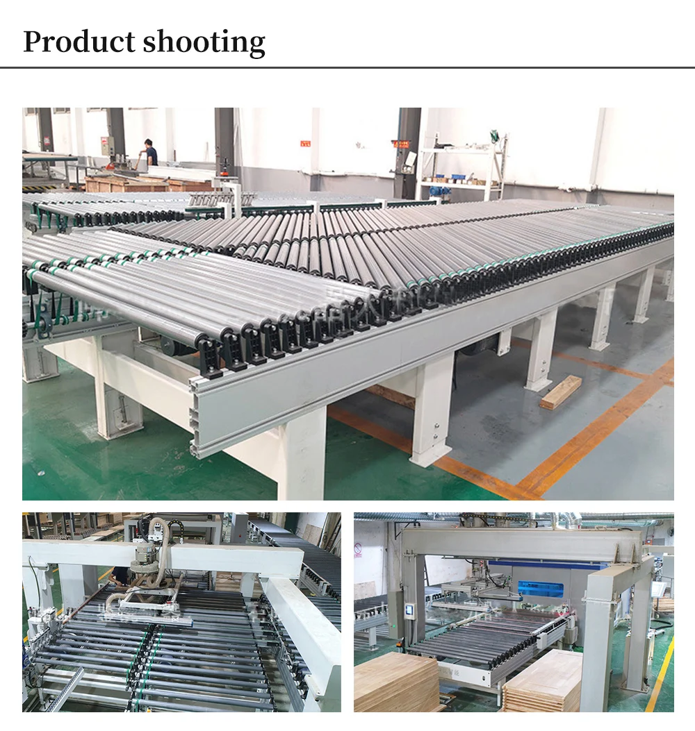 Hongrui High Efficiency Power Roller Table Line Is Used For The Connection Of 2 Same Direction Edgebanding Machine factory