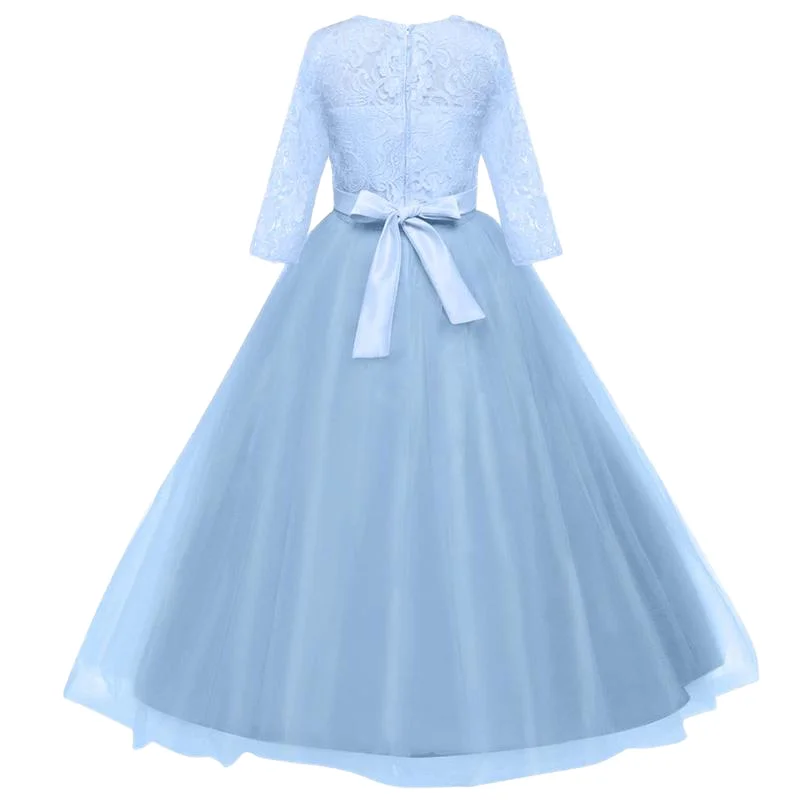 open lace back dress Amazon Girls Formal Dresses