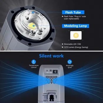 Neewer Vision5 400W Ttl for HSS Outdoor Studio Flash Strobe with 2.4G System and Wireless Trigger, Lithium Battery detail image