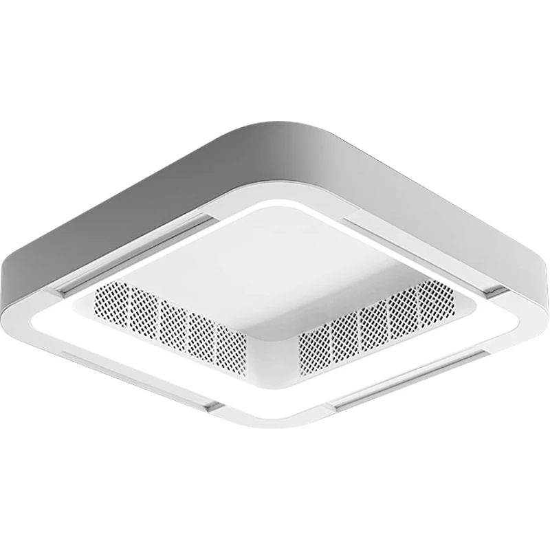 Decorative Retractable ABS Chandelier Ceiling Light Bladeless Modern Smart LED Ceiling Fan Lamp Remote Control for Living Room