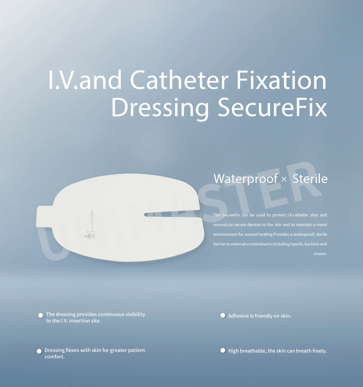 Wound Medical PU Film for White Transparent Waterproof IV Wound Dressing wholesale medical supplies from direct manufacture