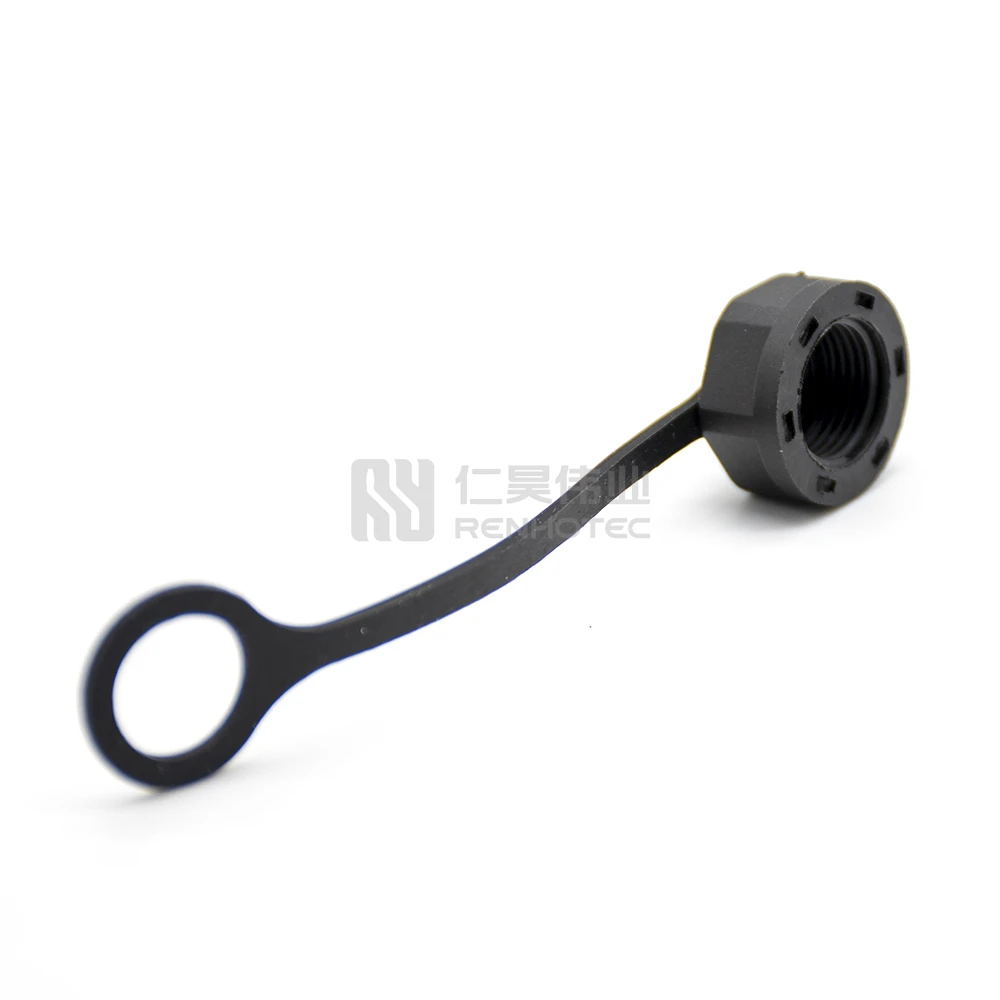 M12 Metal Plastic Thread Protection Dust Cap Female Sensor Connector Protect Connectors M8 M14 M16 IP67 IP68 Waterproof Plug