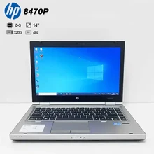 8470P Laptop Used Win 7 Core i5 Second Hand Laptop Business Computer 14 Inch Portable Computer