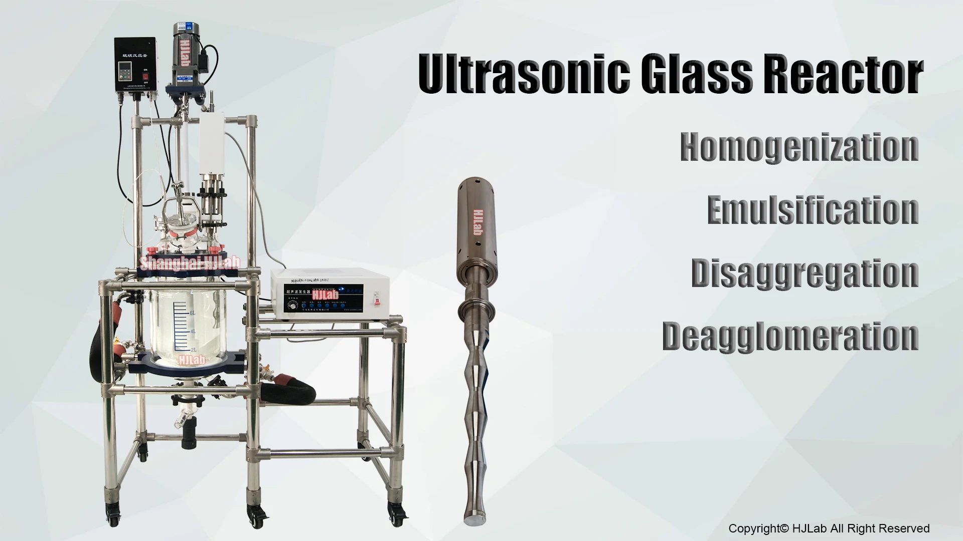 Stainless Steel Jacketed Reactor with Glass Lid & Condenser