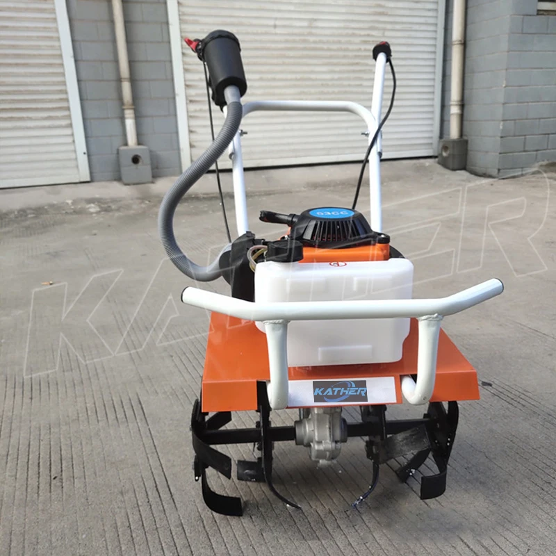 4 stroke power tiller weeder portable garden mini rotary tiller cultivator gasoline agriculture machine farm soil cultivator-27