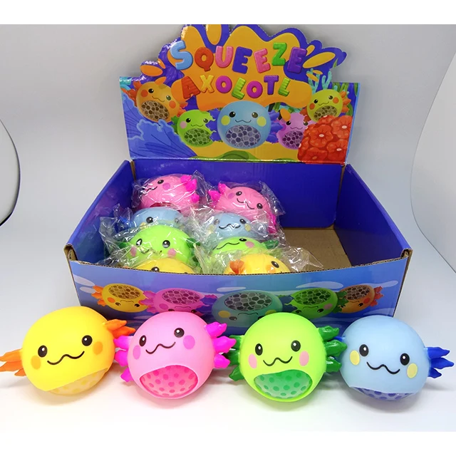 Children Cute Water Beads Ball Soft Kawaii Salamander Stress Relief