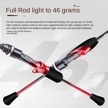 CHEERY Fishing Fan Player 2.0 Micro-object Lu Ya Pole Full Set 2 Sections Soft Tune Stream Fishing Rod Fuji SIC Top Ring Silicon – Soft Lure – view 3