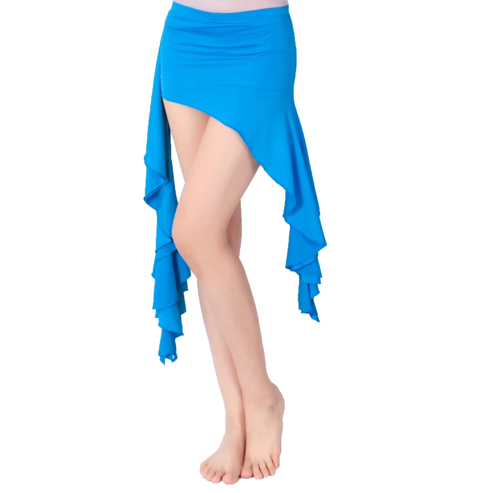 12colors Sexy Mini Solid Hip Skirt With Tassel For Belly Dancing Daily
