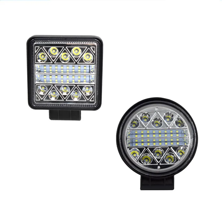 
4 дюймов квадратные 27 Вт 42 Вт 48 Вт 72 Вт 126 102 белый ультра яркий свет водить автомобиль свет работы грузовик внедорожник вспомогательный источник света 