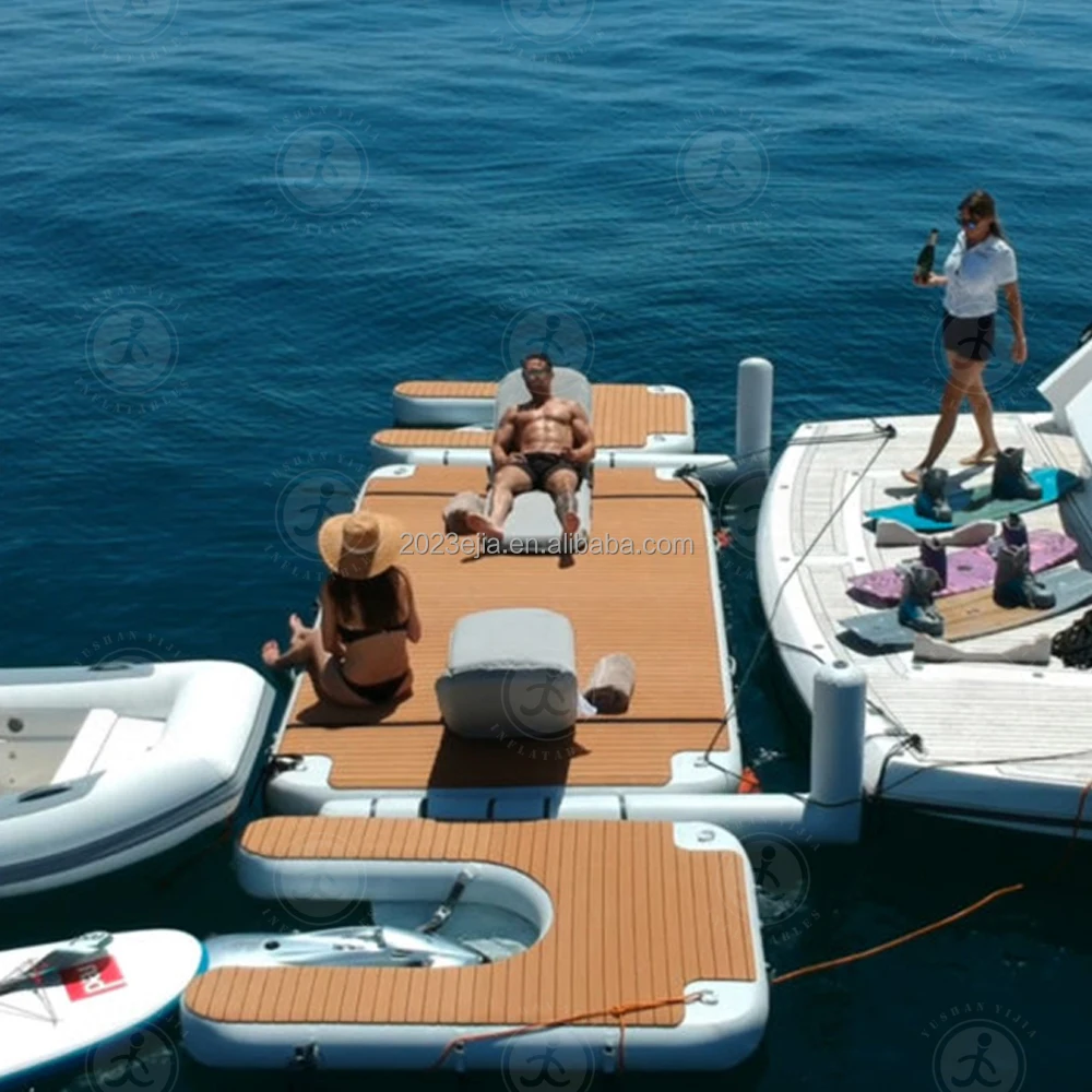 Inflatable Yacht Dock Platform Docking Pontoons Platform Jetski ...