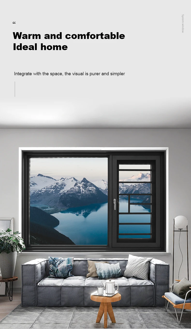 Opening Outwards Design Soundproof Aluminium Hinged Casement Windows