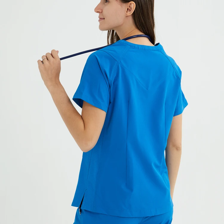 Nurse Uniform Scrub All Nurses Uniforms Dark Blue Cotton Polyester
