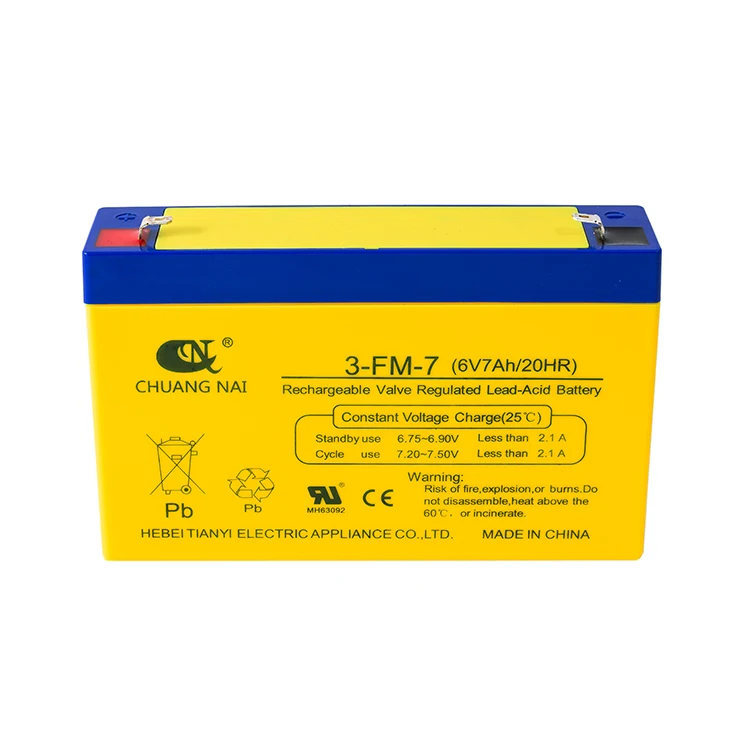Super Safe 6v 7ah 20hr Lead Acid Battery For Electric Motorcycle