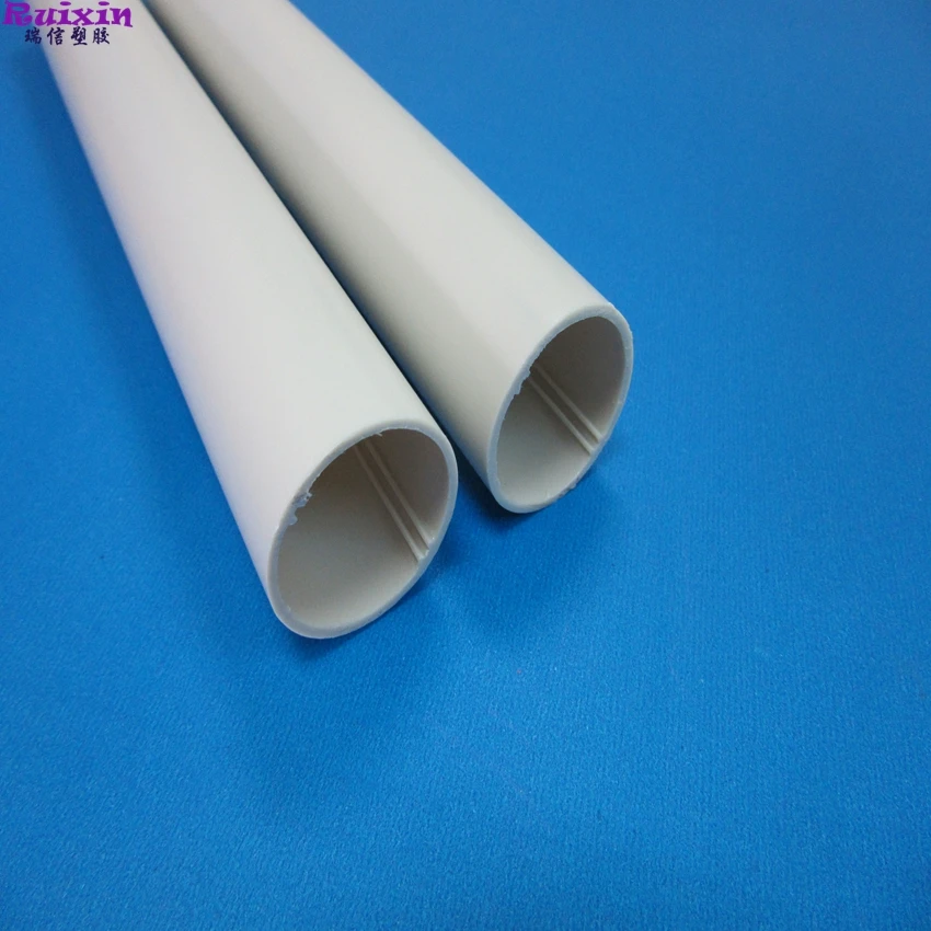 Pvc Pipe Ribs 1 Inch Rigid PVC Pipe 28mm External Diameter with Ribs Inside Cut-to ...