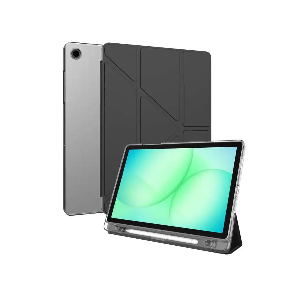 Funda inteligente TPU+PC para Samsung Galaxy Tab A11+/A9+, funda protectora delgada magnética y anti-huellas con función de encendido/apagado automático