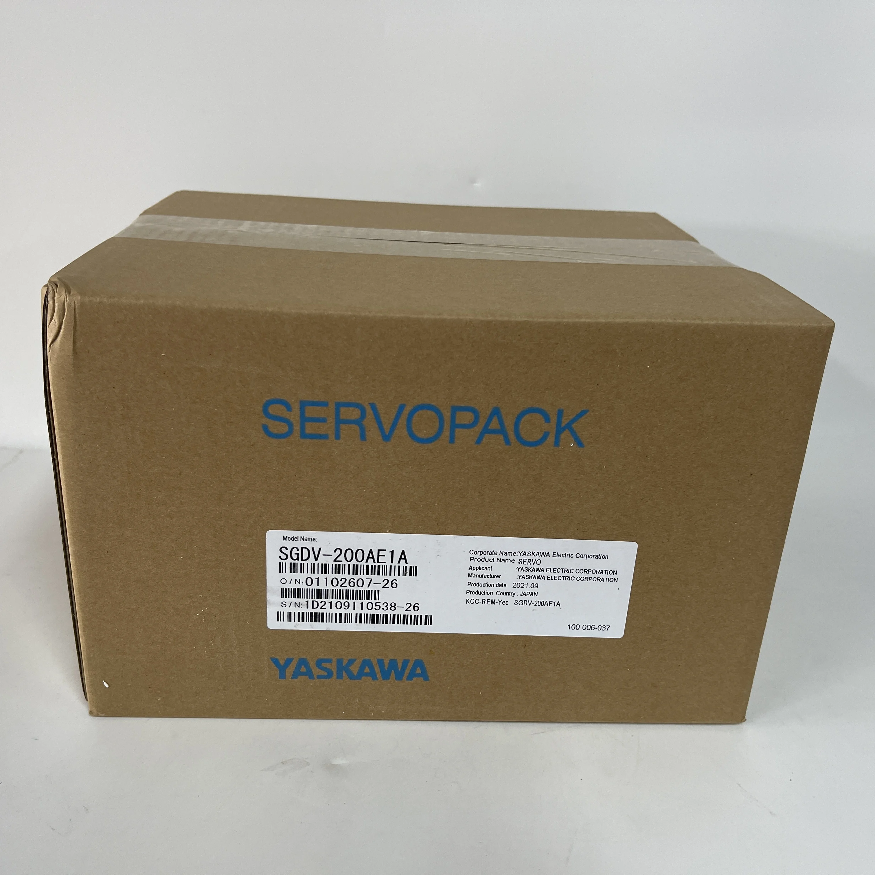 YASKAWA Servopack Servo Amplifier SGDV-200AE1A YASKAWA Servopack Servo Amplifier SGDV-200AE1A