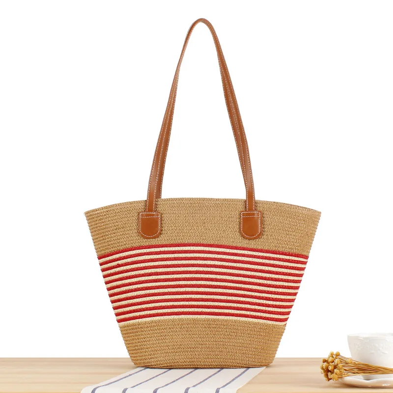 Straw Shoulder Bag,Natura Fibre,Hand Woven Bags for Summer, Beach Tote Bag  for Women