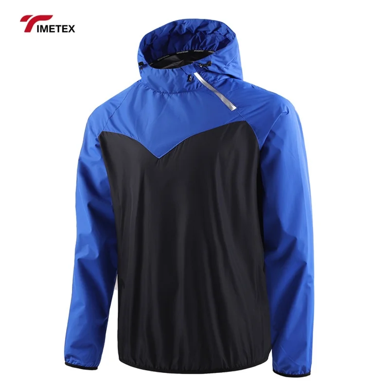 TIMETEX Customized Men's High Quality Plus Size Running Tracksuit Breathable with Front Zipper Hooded Collar Embroidery Printing