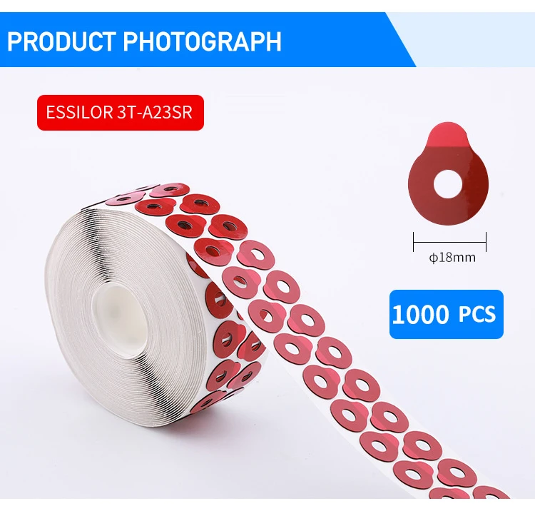 Rightway Brand  1000 PCS Anti Slip Lens Blocking Pads 3T-A23DR Optical Anti Slip Sticker Adhering Edging Pads