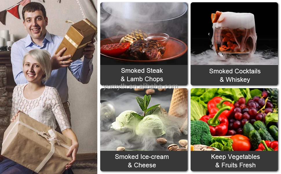 Portable Stylish Food Smoke Infuser with Varied Aroma