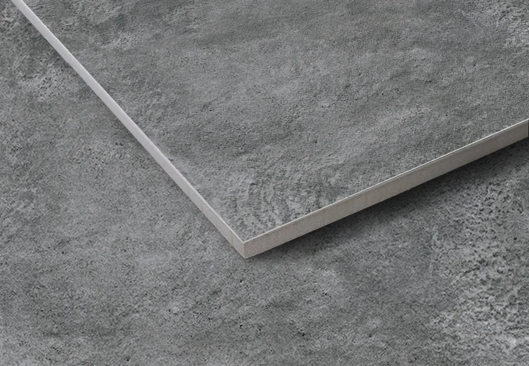 Non Slip Gray Colour Glazed Rustic Floor Tiles Bathroom Living Room Ceramic
