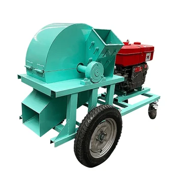 Heavy Duty Electric Diesel Dual Power Wood Chipper Machine for Timber Logs Branches Waste Crushing and Recycling Processing