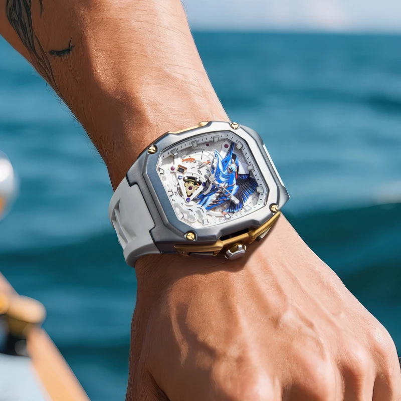 LILUOKE Super Luxury Man Watch Quartz Watches Waterproof Hot Style for Man Fishing Watch Sea Fishing