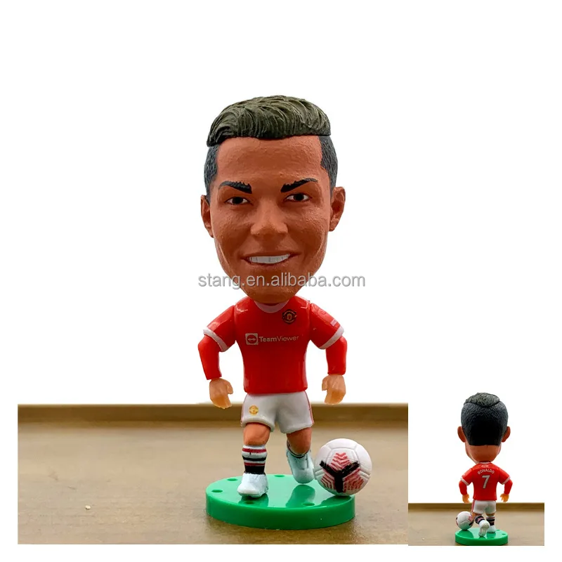 Custom Pvc Toys Manufacture Plastic Soccer Players Figures Vinyl