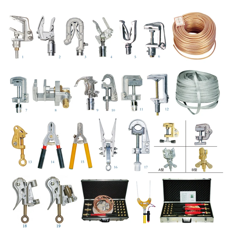 Portable Ground Earth Rod Set with Earthing Wire and Clamp