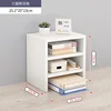 White three-layer cabinet