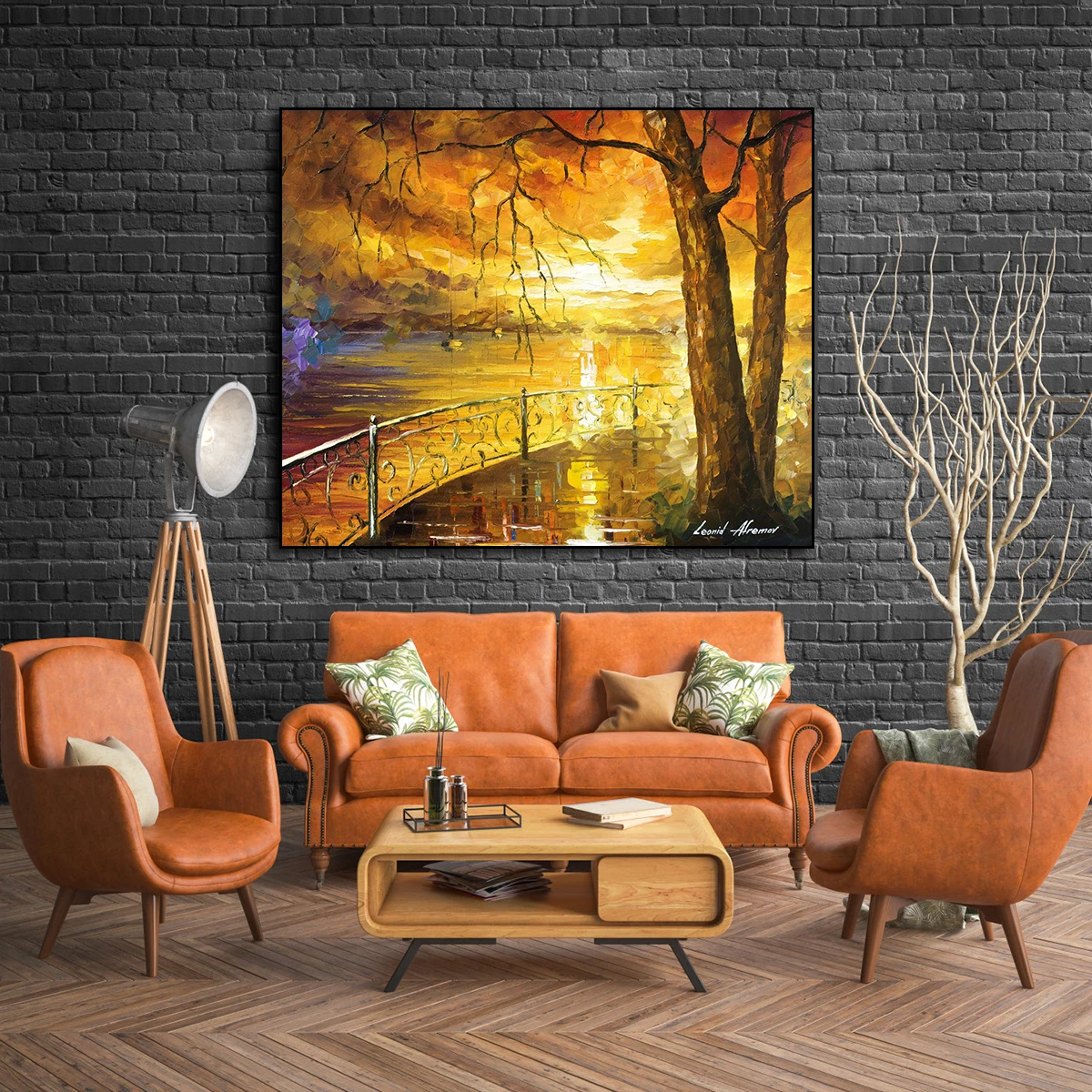 Leonid Afremov Abstract Oil Painting Canvas Wall Art Picture Print Living Room 