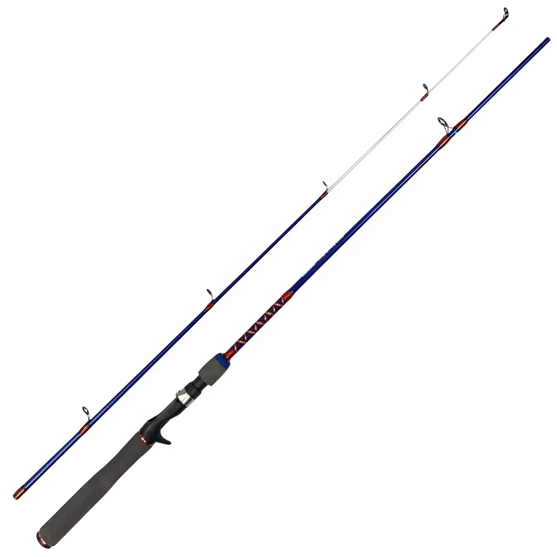 Factory Custom Fishing Rod Ugly Stick 2 Section Bait Casting Rod Fishing Accessories Long Casting Fiber Glass Fishing Rods