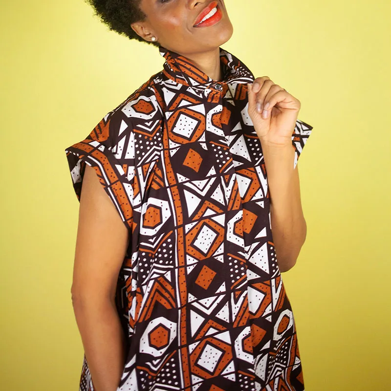 knee length dresses for ladies Trendy African Print Clothing