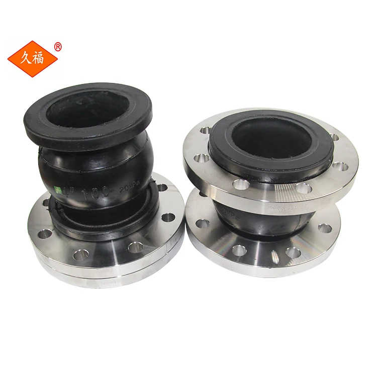 Dn80 Dn100 Dn125 Dn150 Din Pn16 Ansi Stainless Steel Flange Type Rubber Expansion Joint