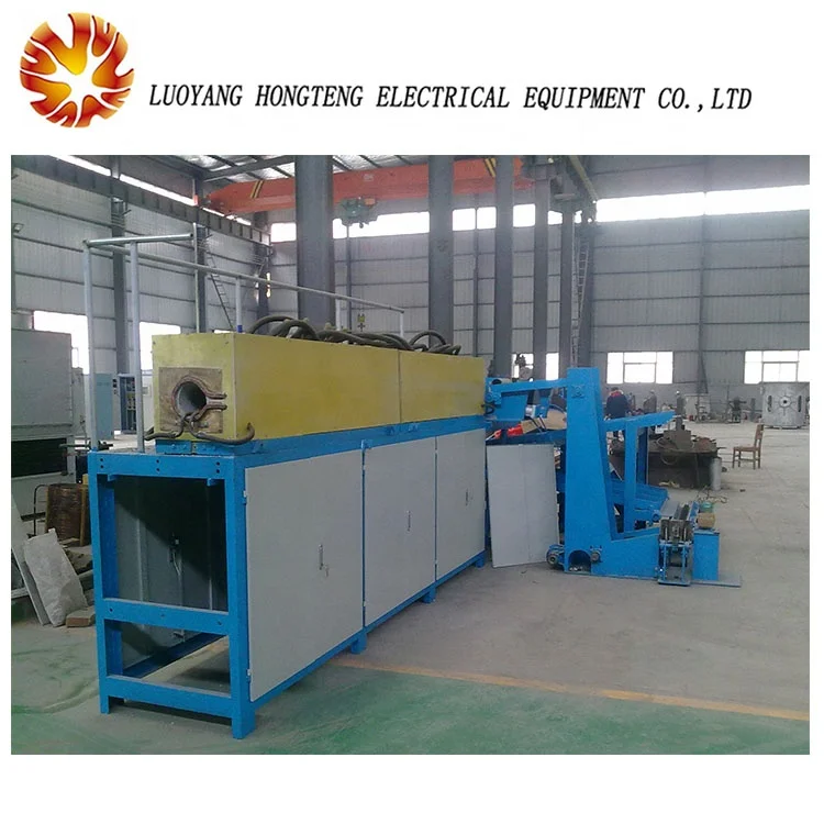 Hongteng High-output Steel bar Billet Heating Forging Furnace Induction Heating Machine for Metal Forging Steel Ring Re-heat 1T