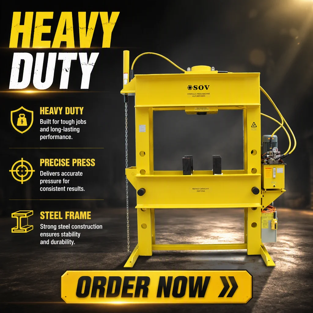 Manual Operated Hydraulic Press 50TON Hydraulic Deep Drawing Press H Frame Gantry Type China Factory ENERPAC Same VLP-506ZE5C