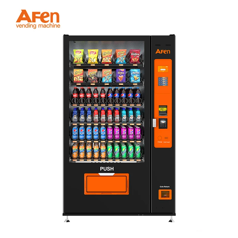 AFEN New Style Vending Machine Cash Payment Keyboard Drinks and Snack Vending Machine