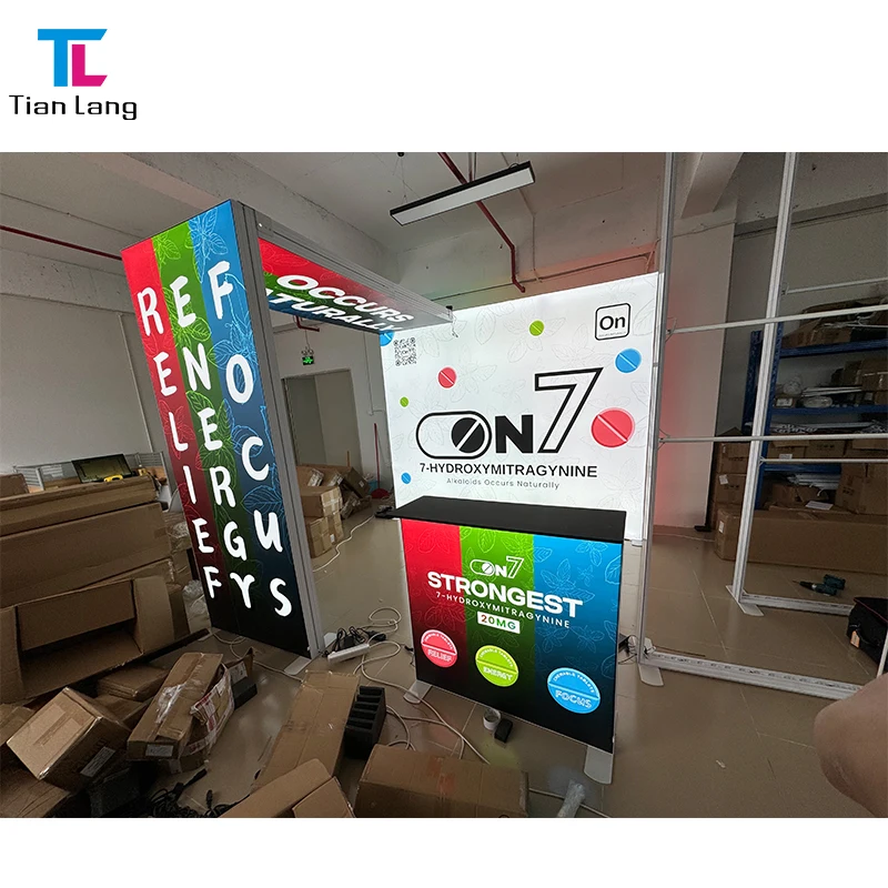 TianLang SEG Cutie cu Lumini Stând pentru Expoziții SEG Lightbox pentru Evenimente Expoziție Stand Expoziție Afisaj