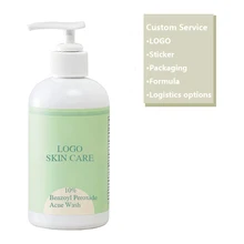 Custom 10% Benzoyl Peroxide Acne Treatment Facial Cleanser Provides Reduce Repair Sensitive Skin Care Beauty Health